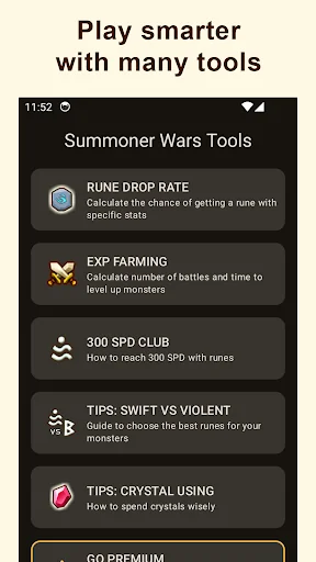 Rune tools for Summoners War
