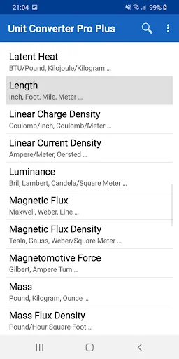 Unit Converter Pro Plus screenshot 1