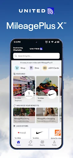 United MileagePlus X screenshot 1