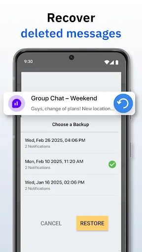 Unseen Messenger - Deleted Msg screenshot 2