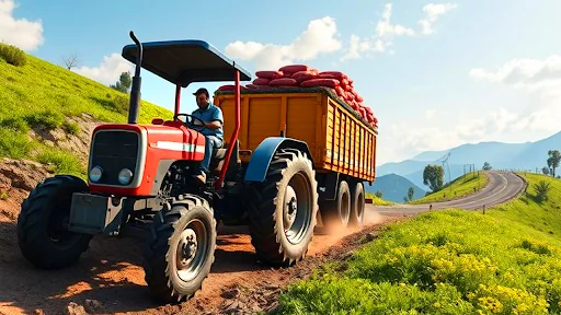 Cargo Tractor Trolley Farming