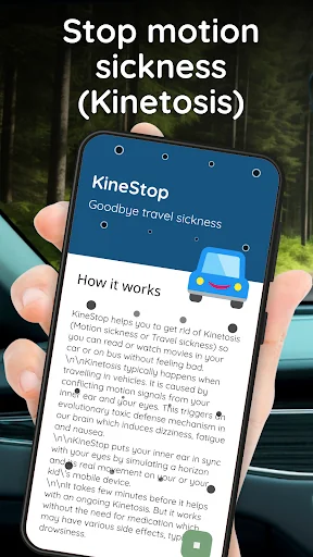 KineStop: Car sickness aid