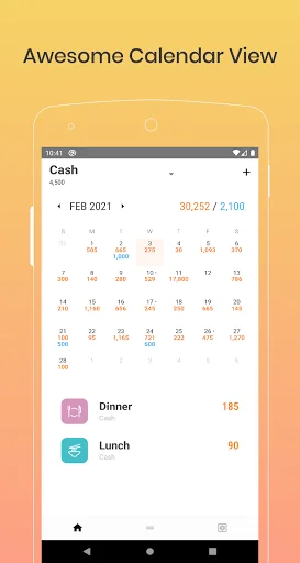 Calendar Finance Manager