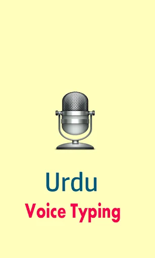 Urdu Voice Typing Speech Text