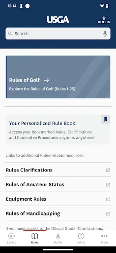 The Official Rules of Golf screenshot 1
