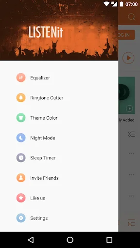 Music Player - just LISTENit screenshot 2