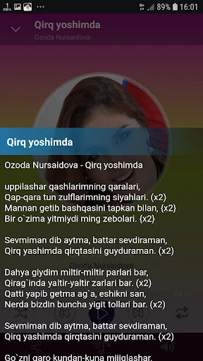 Ozoda Nursaidova qo'shiqlari