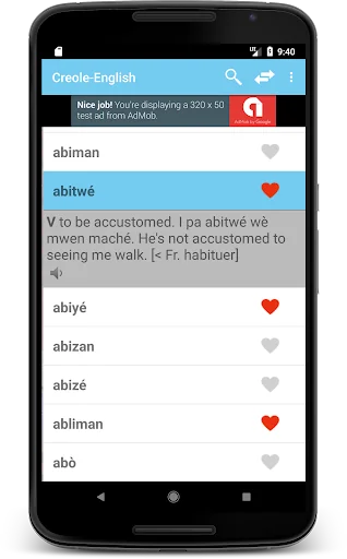 St. Lucian Creole Dictionary screenshot 1