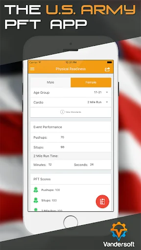 Army PRT - U.S. Army APFT Calc screenshot 1