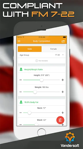 Army PRT - U.S. Army APFT Calc screenshot 2