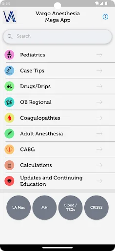 Vargo Anesthesia Mega App