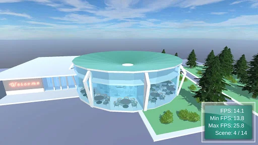 3D Benchmark - Luxury Cafe screenshot 1