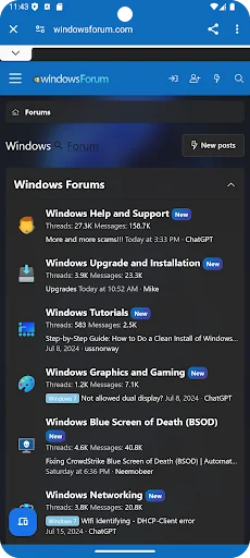 Windows Forums