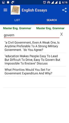 English Essays Offline screenshot 2