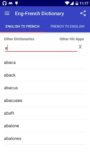 Offline English French Diction screenshot 1