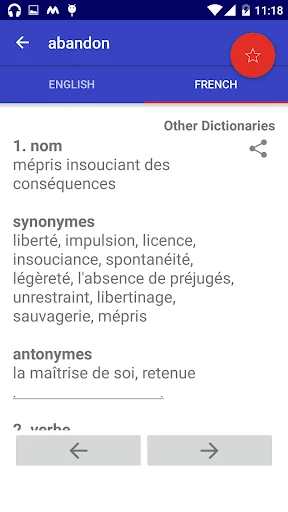 Offline English French Diction screenshot 4