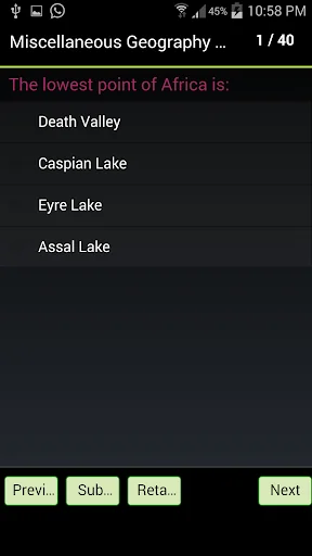 World Geography GK Test screenshot 3