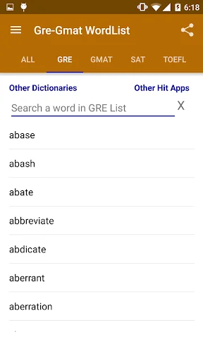 Offline GRE , GMAT , SAT Wordl screenshot 3