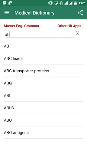 Offline Medical Dictionary screenshot 1