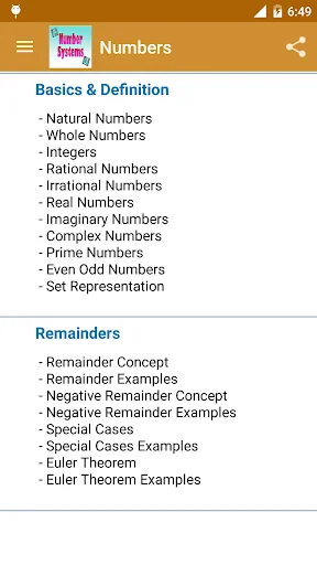Number System Reference