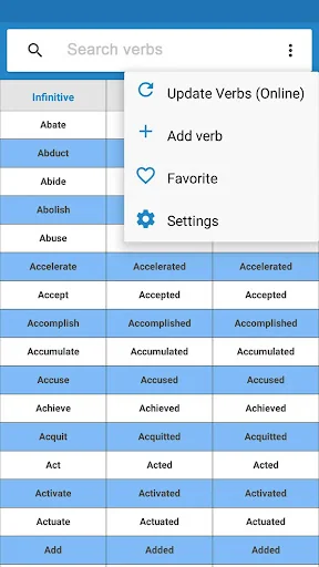 English Verb forms screenshot 2