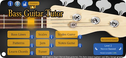 Bass Guitar Tutor screenshot 1