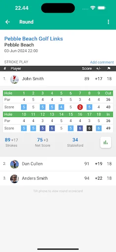mScorecard - Golf Scorecard screenshot 2