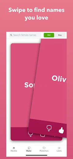 Baby Name Genius: Swipe Names screenshot 1