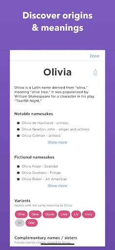 Baby Name Genius: Swipe Names screenshot 2