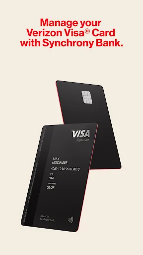 Verizon Visa Card screenshot 1