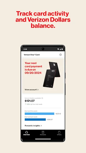 Verizon Visa Card screenshot 2