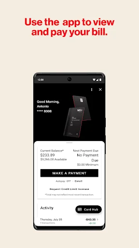 Verizon Visa Card screenshot 3