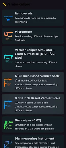 Vernier Caliper screenshot 1