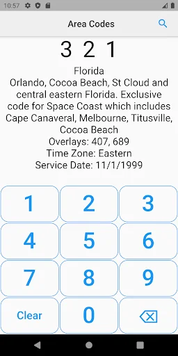 Area Codes