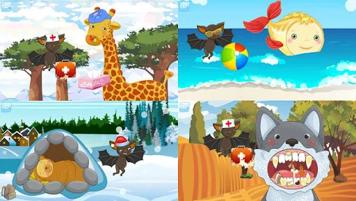 BAT VET! Doctor games for kids screenshot 2
