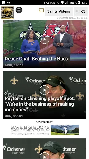 Final Play: Saints News screenshot 2