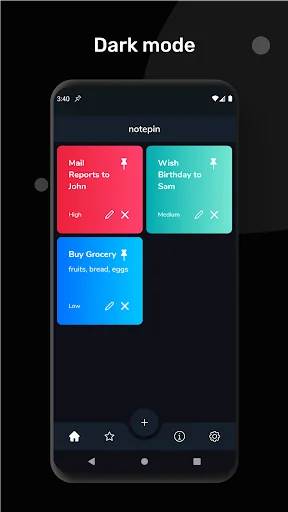 notepin: Notes in notification screenshot 4