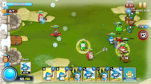 Meowar - PvP Cat Merge Defense screenshot 1