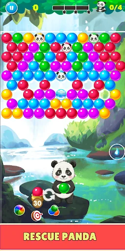 Panda Rescue: Bubble Shooter screenshot 4