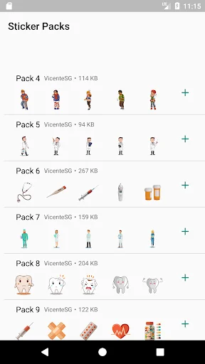 Medicine stickers