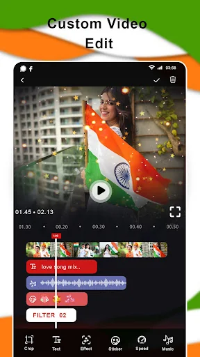 Independence Day Video Maker screenshot 2
