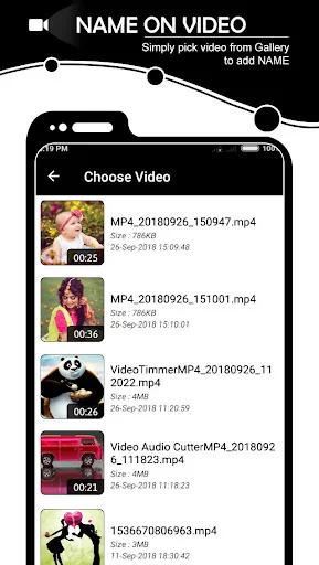 Name on Video screenshot 1
