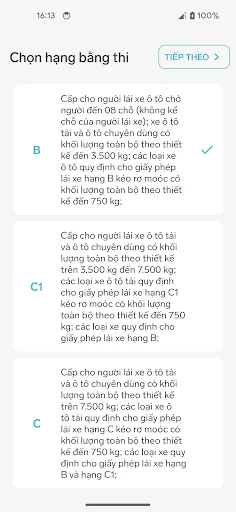 Ôn thi GPLX 600 câu hỏi
