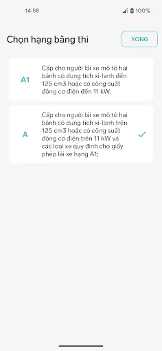 250 Câu ôn thi GPLX hạng A, A1