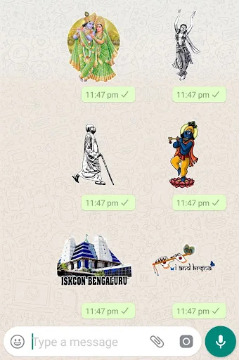 Hare Krishna Stickers for WApp screenshot 2