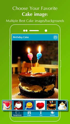 Name Photo on Birthday Cake