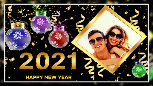 Happy New Year 2021 Photo Fram