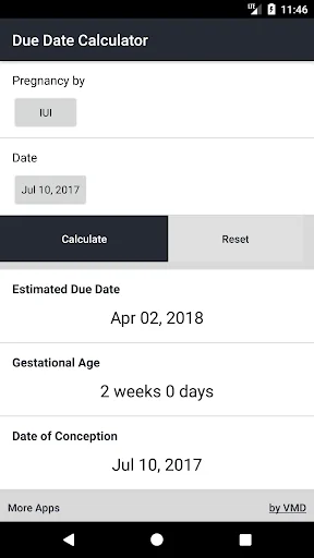 Due Date Calculator screenshot 1