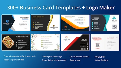 Business Card Maker, Visiting screenshot 1