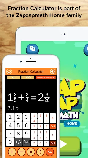 Fraction Calculator + Decimals screenshot 1